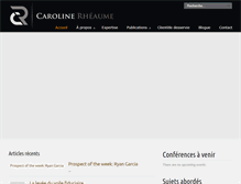 Tablet Screenshot of carolinerheaume.com